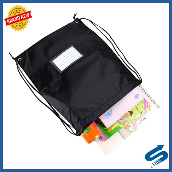50 Pack Drawstring Backpacks, 16.5x13.3 Inch Gym Travel Bags, Polyester main image 3